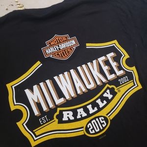 Harley-Davidson M Milwaukee Rally 2015 Black Shirt